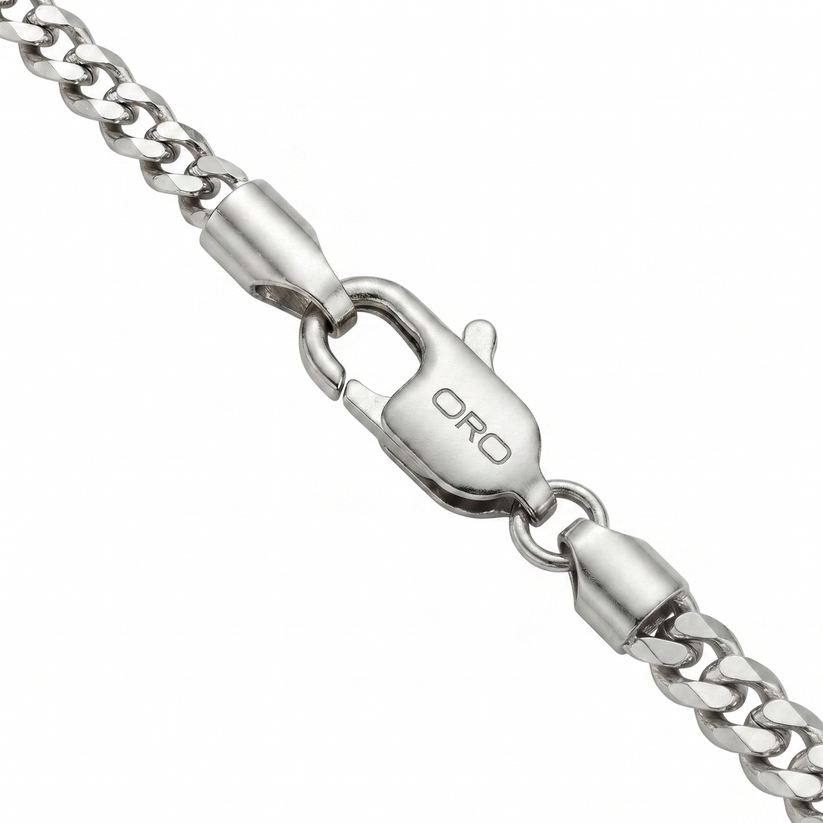 5mm Curb Miami Cuban Chain Necklace Men Women 18"-28" Italian Style Necklace