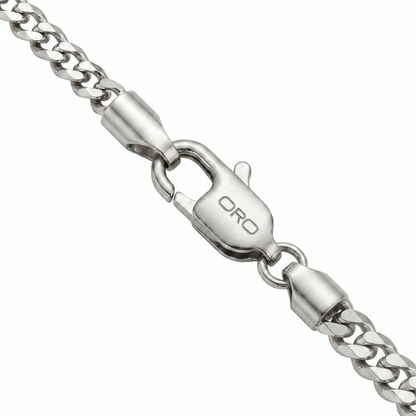 5mm Curb Miami Cuban Chain Necklace Men Women 18"-28" Italian Style Necklace