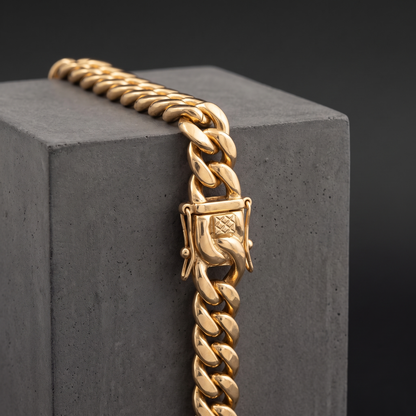 14k Gold 12mm Miami Cuban Bracelet