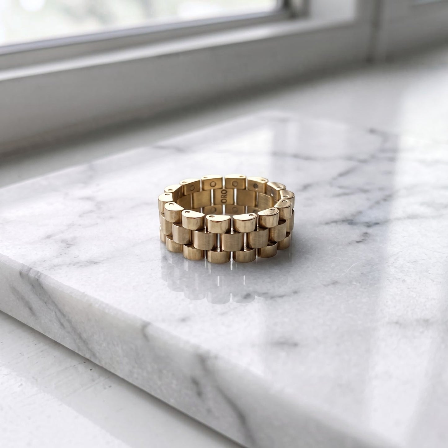 14k Gold Custom Rolex Presidential Ring