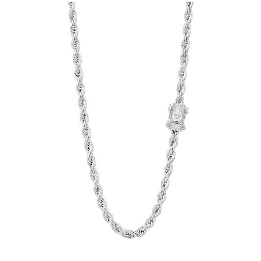 5mm Diamond Clasp Rope Chain