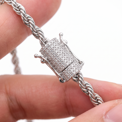 5mm Diamond Clasp Rope Chain