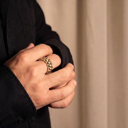 14k Gold Custom Rolex Presidential Ring