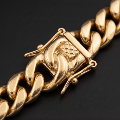 14k Gold 12mm Miami Cuban Bracelet