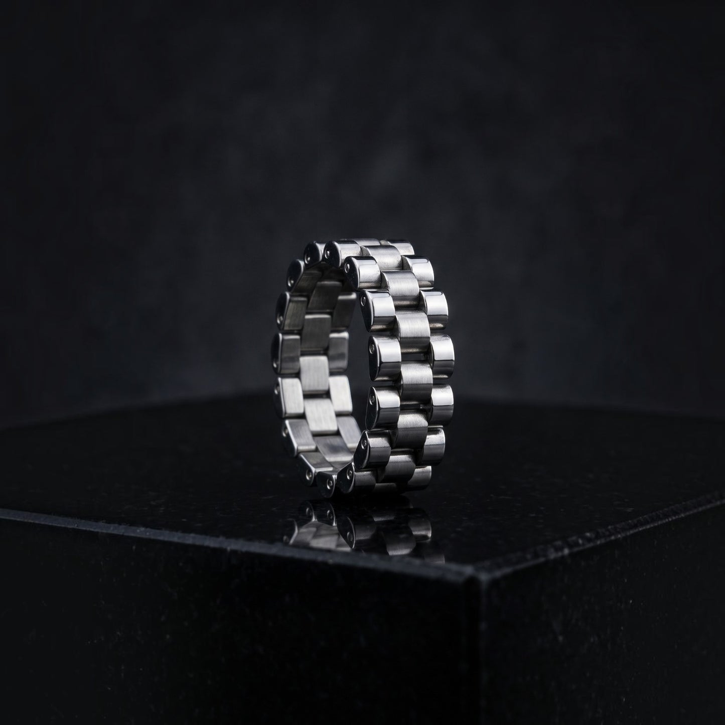 14k White Gold Custom Rolex Presidential Ring