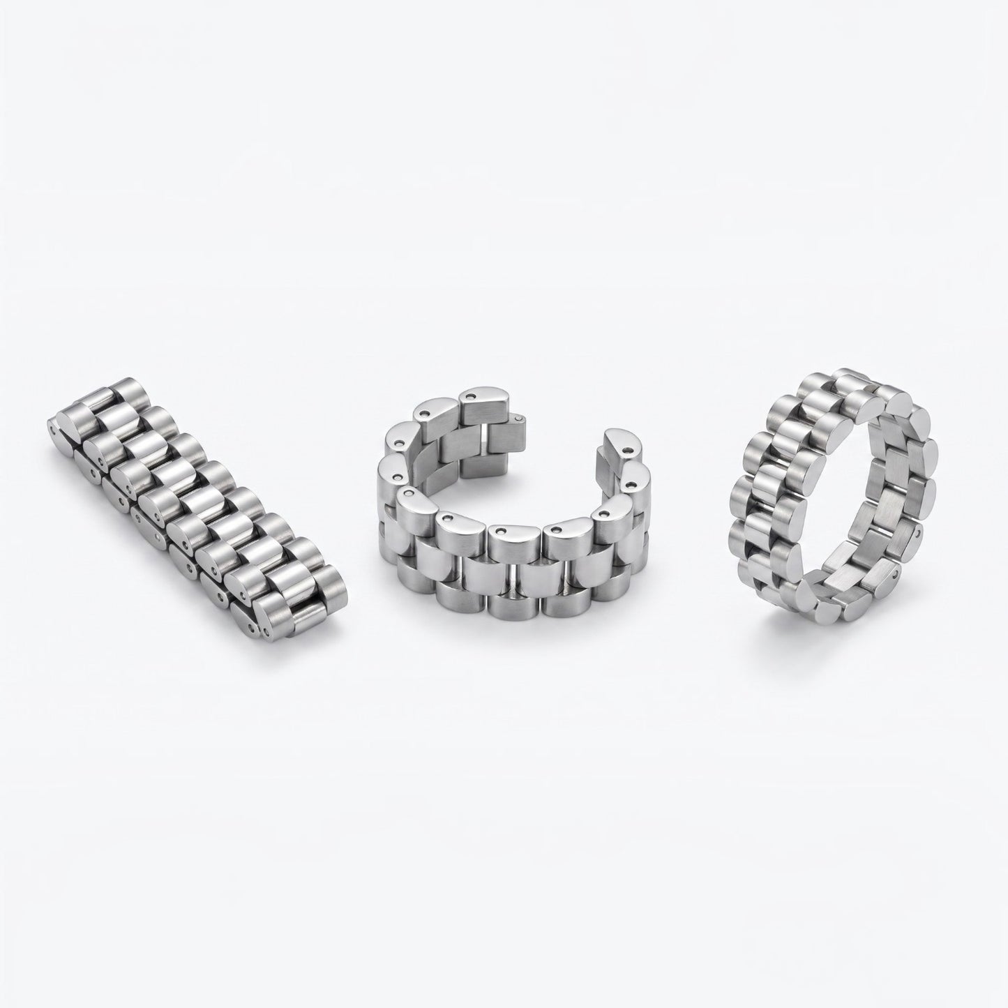 14k White Gold Custom Rolex Presidential Ring