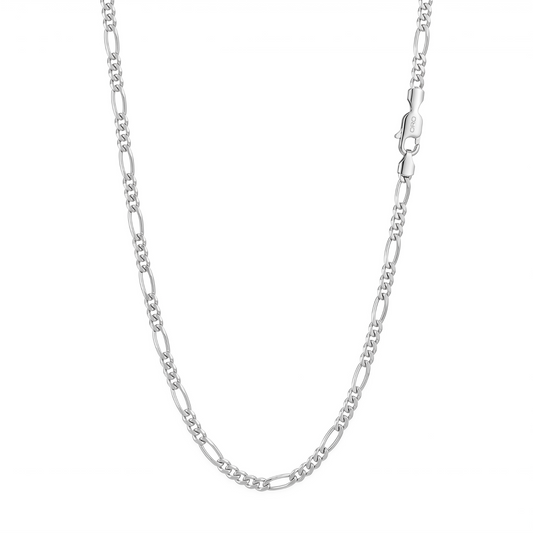 6mm Stainless Steel Silver Figaro Link Chain Necklace Men Women 18"-28"