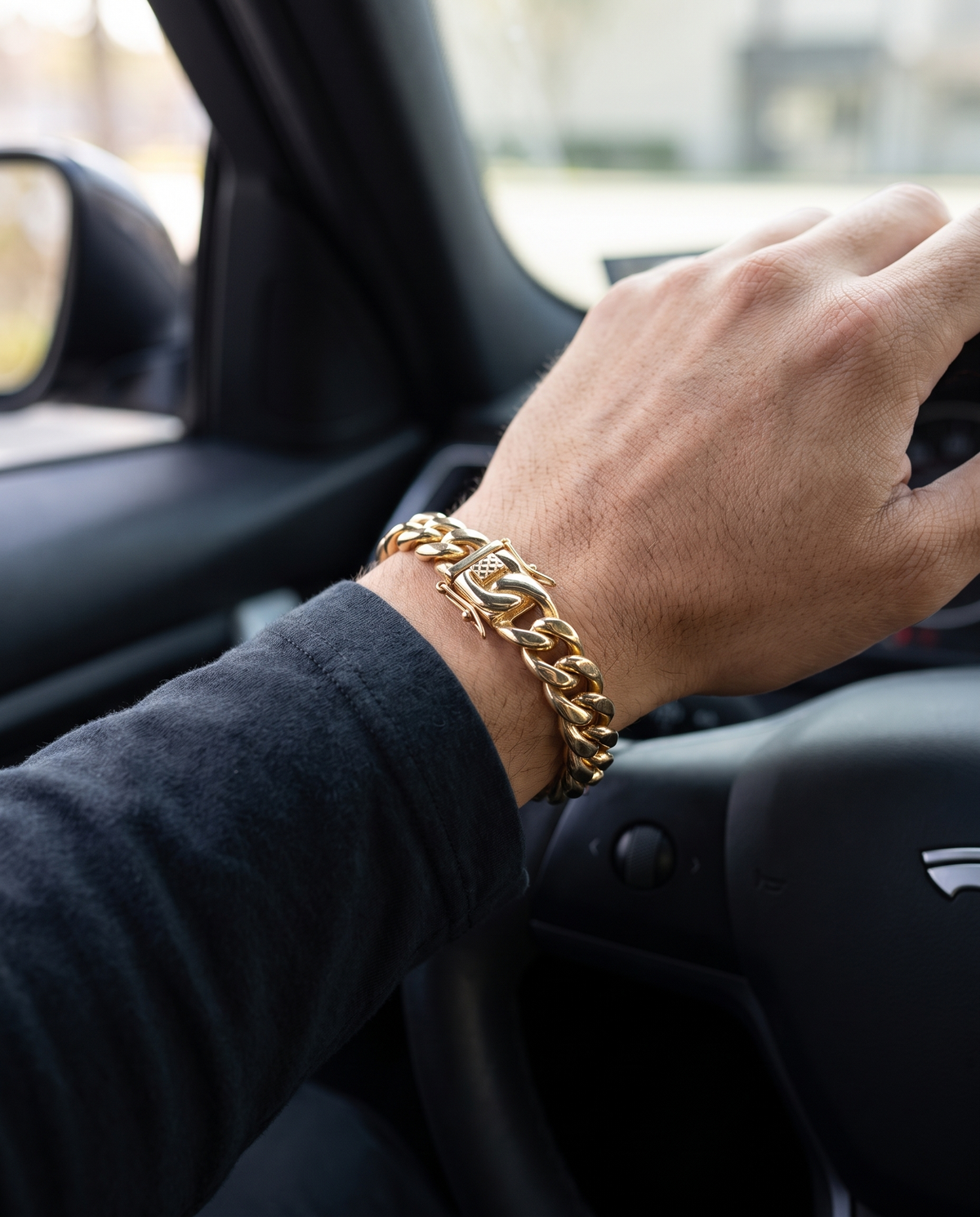14k Gold 12mm Miami Cuban Bracelet